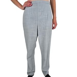 Vintage 1990s Oscar De La Renta Womens Sz 2 Wool Dress Pants Light Blue